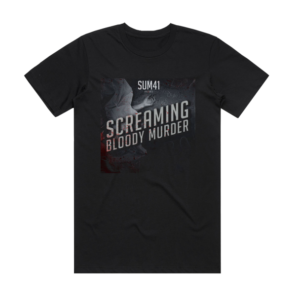 Sum 41 Screaming Bloody Murder 1 Album Cover T-Shirt Black