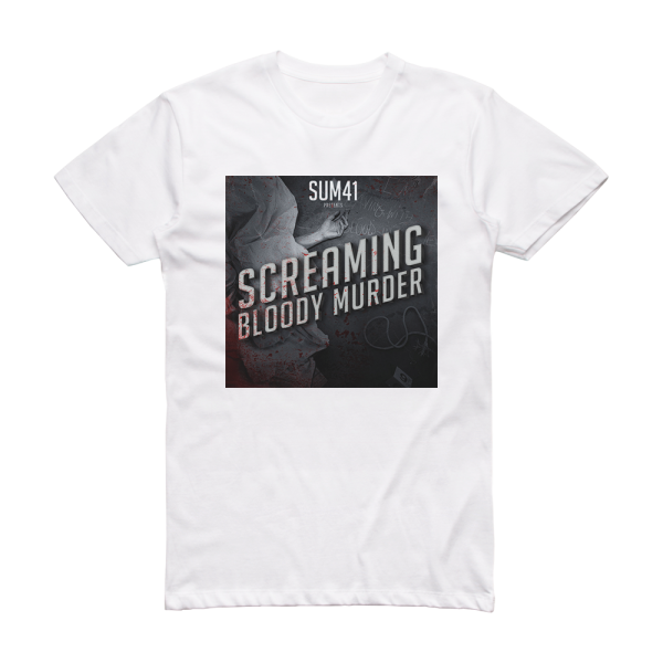 Sum 41 Screaming Bloody Murder 1 Album Cover T-Shirt White