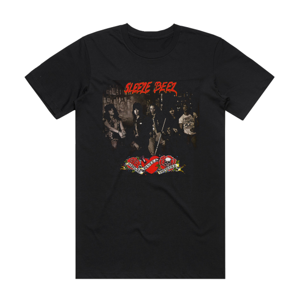 Sleeze Beez Screwed Blued Tattooed Album Cover T-Shirt Black