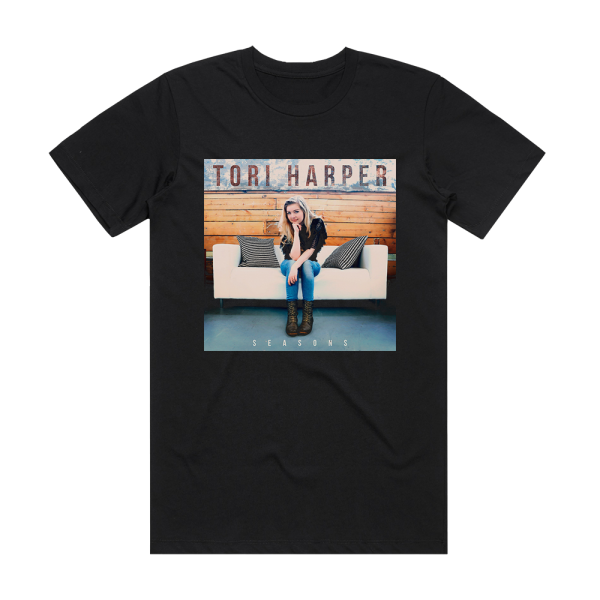 Tori Harper Seasons Album Cover T-Shirt Black