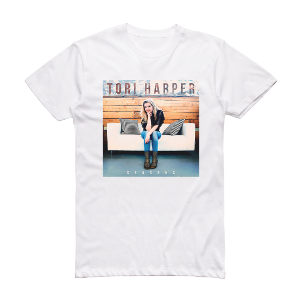 Tori Harper Seasons Album Cover T-Shirt White