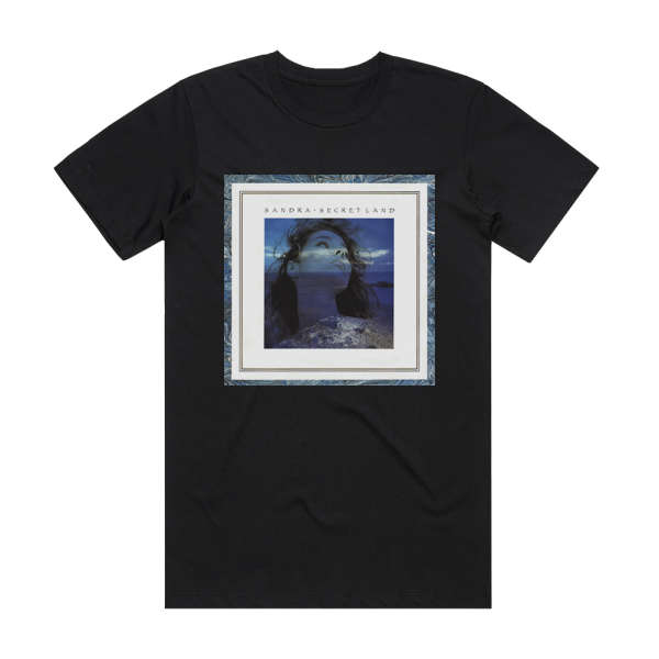 Sandra Secret Land 1 Album Cover T-Shirt Black