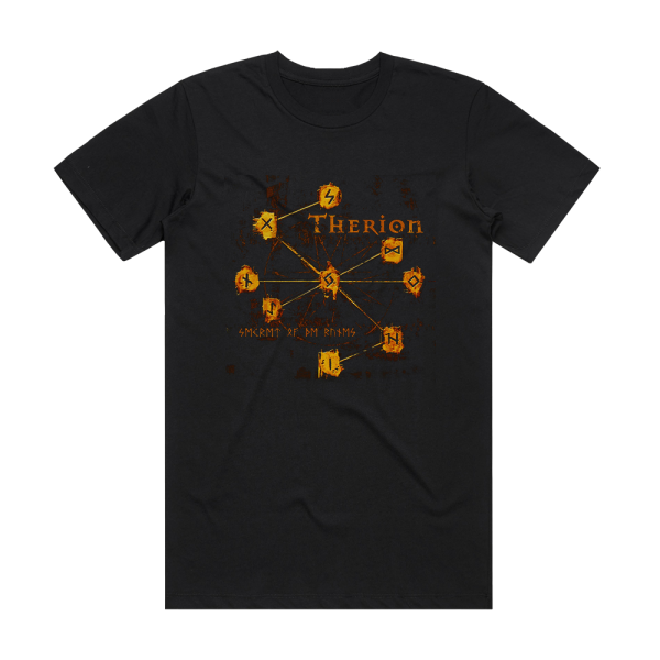 Therion Secret Of The Runes Album Cover T-Shirt Black