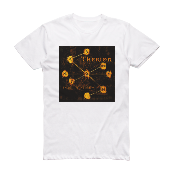 Therion Secret Of The Runes Album Cover T-Shirt White