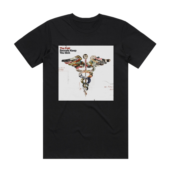 The Fold Secrets Keep You Sick Album Cover T-Shirt Black