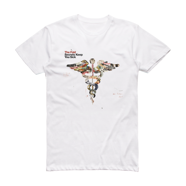 The Fold Secrets Keep You Sick Album Cover T-Shirt White