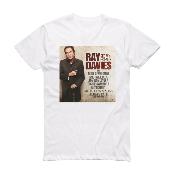 Ray Davies See My Friends Album Cover T-Shirt White