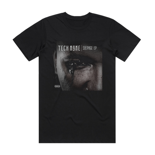 Tech N9ne Seepage Ep Album Cover T-Shirt Black