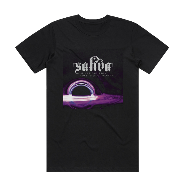 Saliva Selections From Love Lies Therapy Album Cover T-Shirt Black