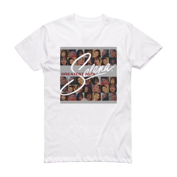 Selena Selenas Greatest Hits Album Cover T-Shirt White