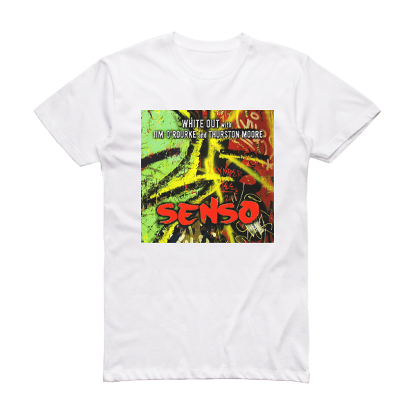 Thurston Moore Senso Album Cover T-Shirt White