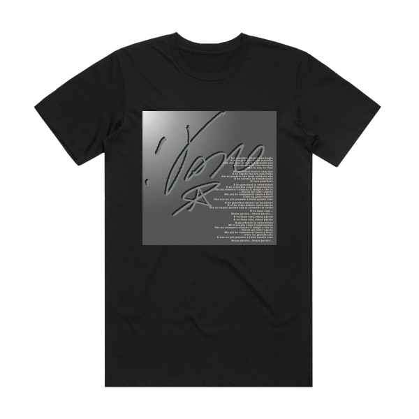 Vasco Rossi Senza Parole Album Cover T-Shirt Black