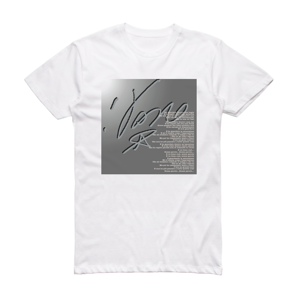 Vasco Rossi Senza Parole Album Cover T-Shirt White