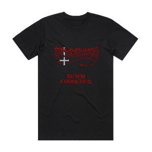 Possessed Seven Churches 2 Album Cover T-Shirt Black