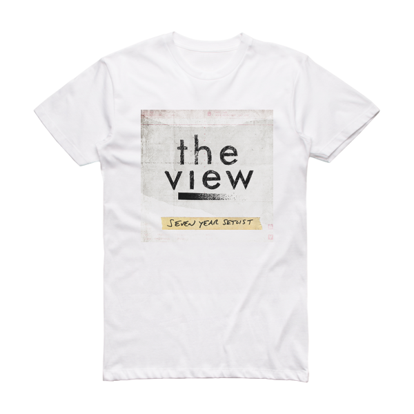 The View Seven Year Setlist Album Cover T-Shirt White