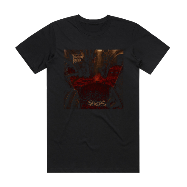 Torture Killer Sewers Album Cover T-Shirt Black