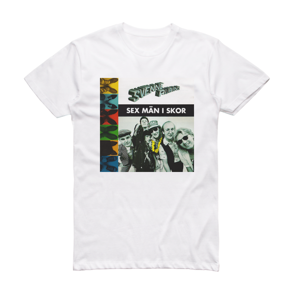 Svenne Rubins Sex Mn I Skor Album Cover T-Shirt White