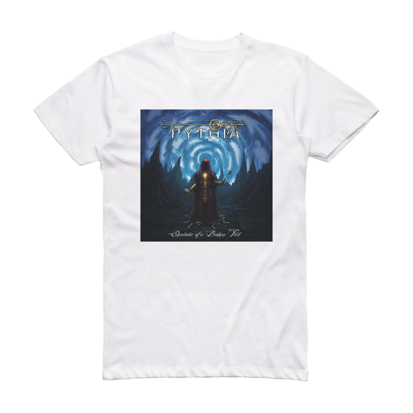 Pythia Shadows Of A Broken Past Album Cover T-Shirt White