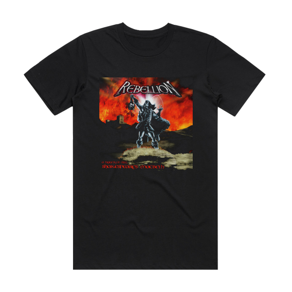 Rebellion Shakespeares Macbeth A Tragedy Of Steel Album Cover T-Shirt Black