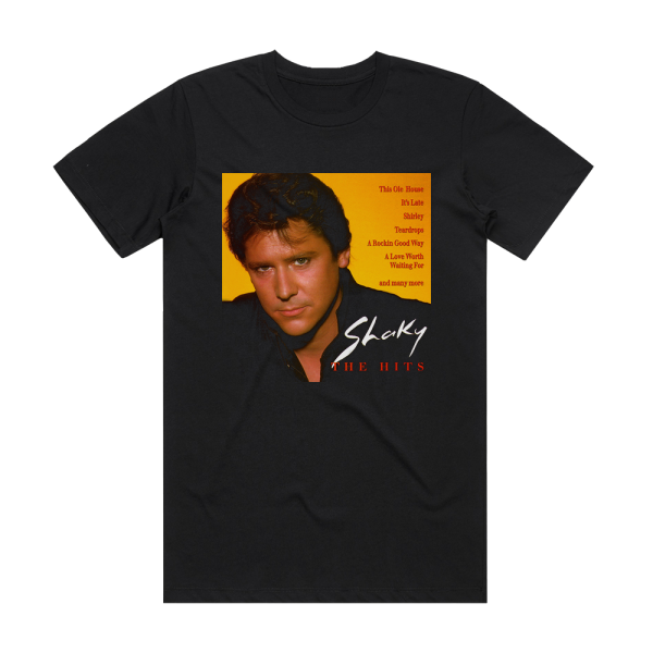 Shakin Stevens Shaky 2 Album Cover T-Shirt Black