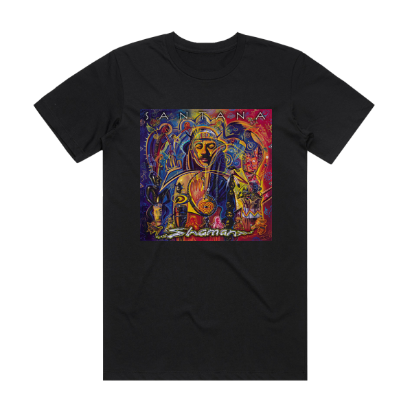 Santana Shaman Album Cover T-Shirt Black