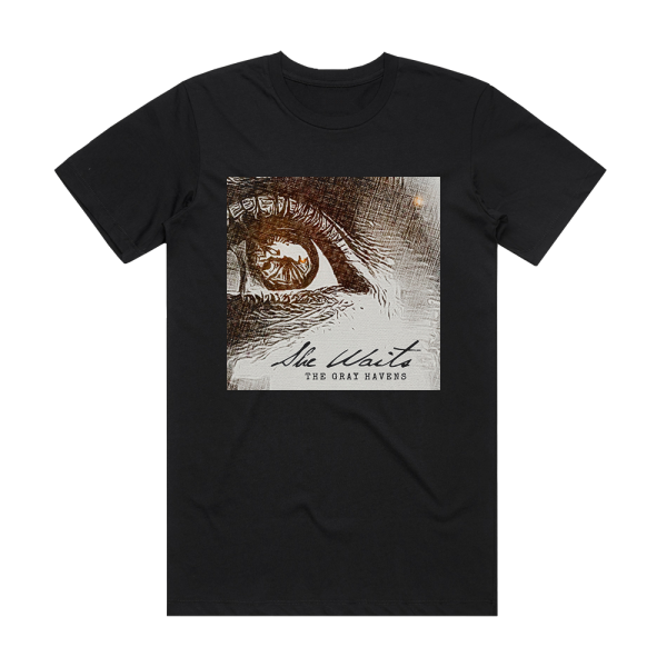 The Gray Havens She Waits Album Cover T-Shirt Black
