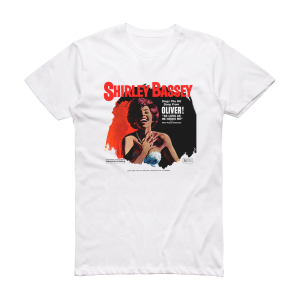 Shirley Bassey Shirley Bassey Sings The Hit Song From Oliver Plus Other Pop Album Cover T-Shirt White