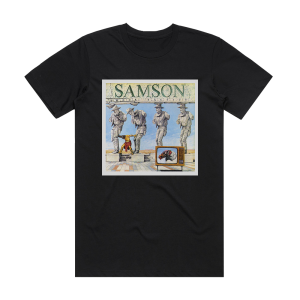 Samson Shock Tactics Album Cover T-Shirt Black