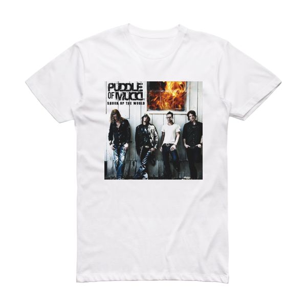 Puddle of Mudd Shook Up The World Album Cover T-Shirt White