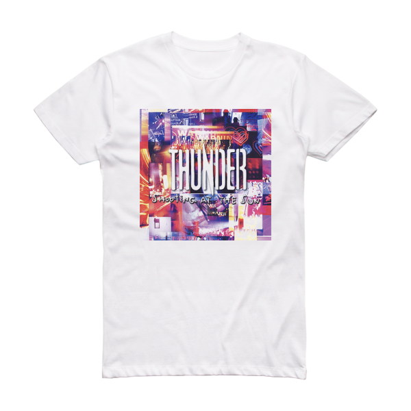 Thunder Shooting At The Sun 1 Album Cover T-Shirt White