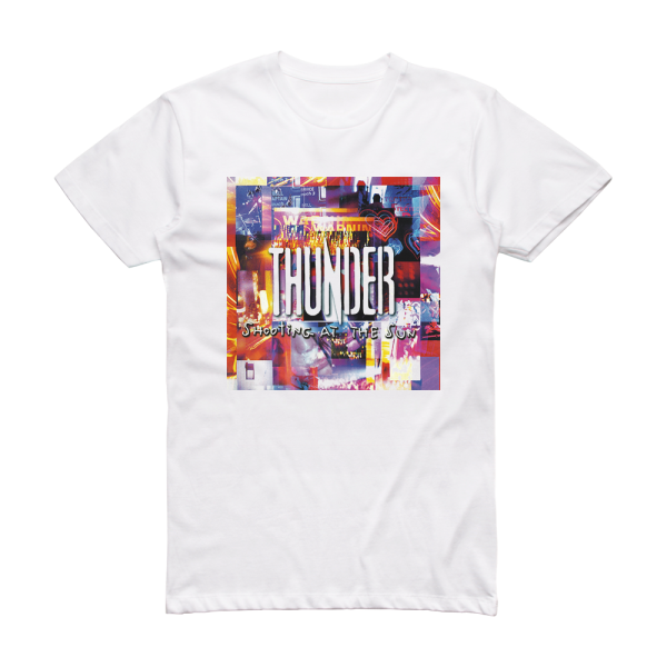 Thunder Shooting At The Sun 2 Album Cover T-Shirt White