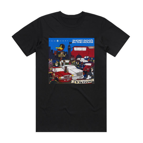 Too Short Short Dogs In The House Album Cover T-Shirt Black