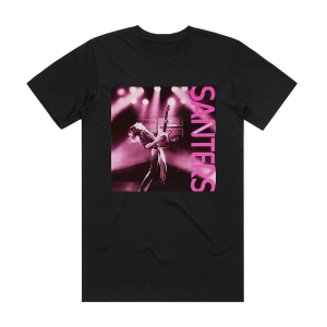 Santers Shot Down In Flames Album Cover T-Shirt Black