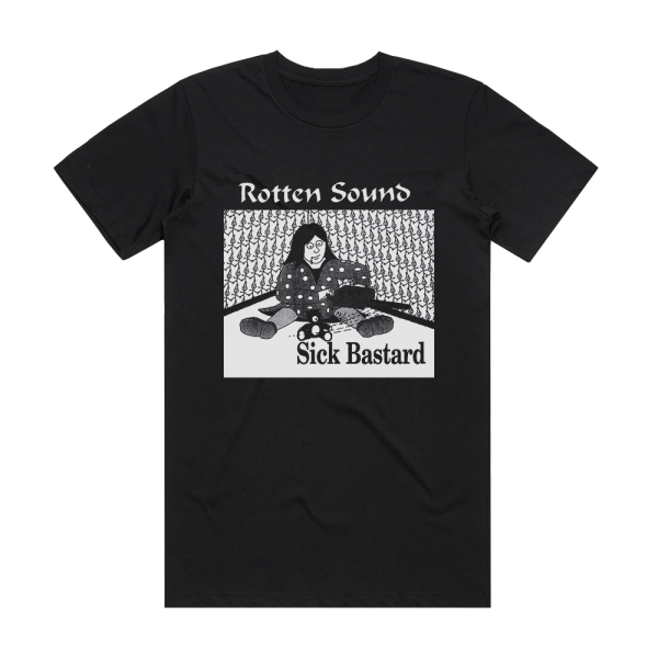 Rotten Sound Sick Bastard Album Cover T-Shirt Black