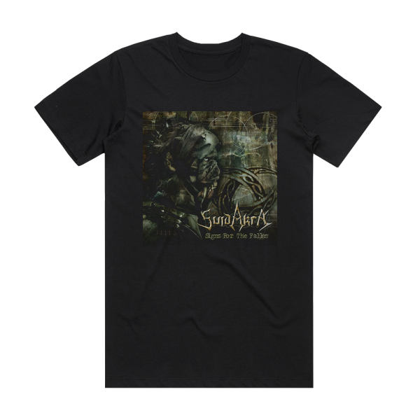 Suidakra Signs For The Fallen Album Cover T-Shirt Black