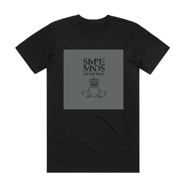 Simple Minds Silver Box Album Cover T-Shirt Black