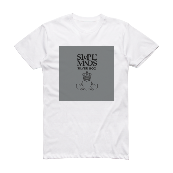 Simple Minds Silver Box Album Cover T-Shirt White