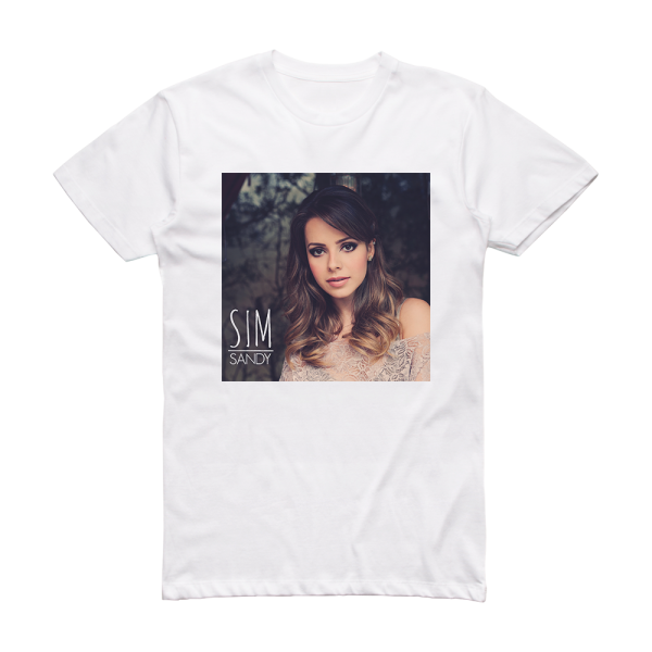Sandy Sim Album Cover T-Shirt White