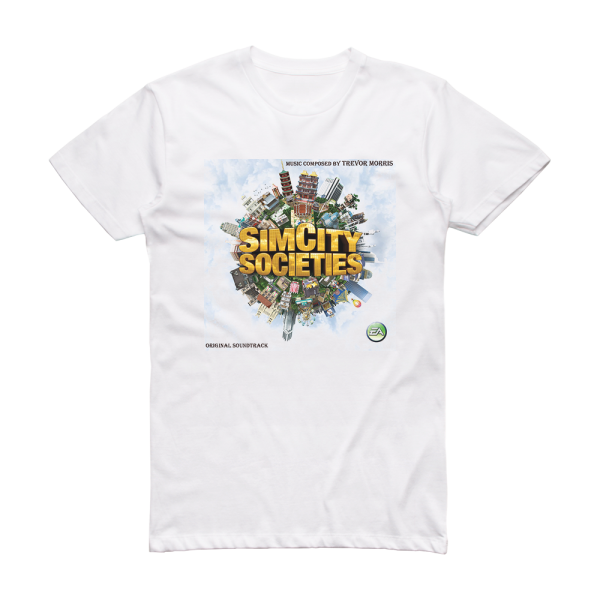 Trevor Morris Simcity Societies Album Cover T-Shirt White