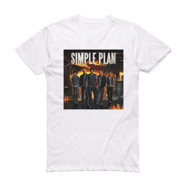 Simple Plan Simple Plan 1 Album Cover T-Shirt White