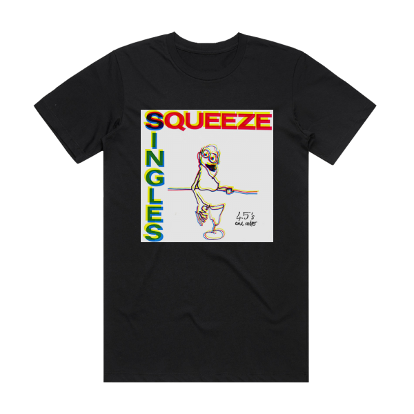 Squeeze Singles 45S And Under Album Cover T-Shirt Black
