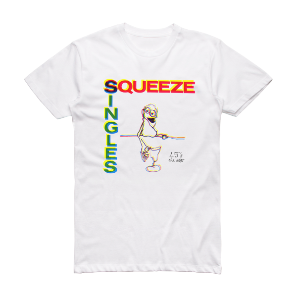 Squeeze Singles 45S And Under Album Cover T-Shirt White