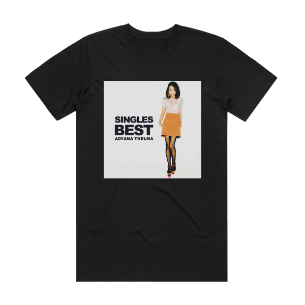 Thelma Aoyama Singles Best 2 Album Cover T-Shirt Black