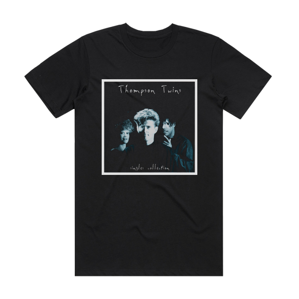 Thompson Twins Singles Collection Album Cover T-Shirt Black