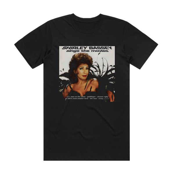 Shirley Bassey Sings The Movies Album Cover T-Shirt Black