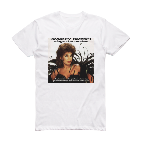 Shirley Bassey Sings The Movies Album Cover T-Shirt White