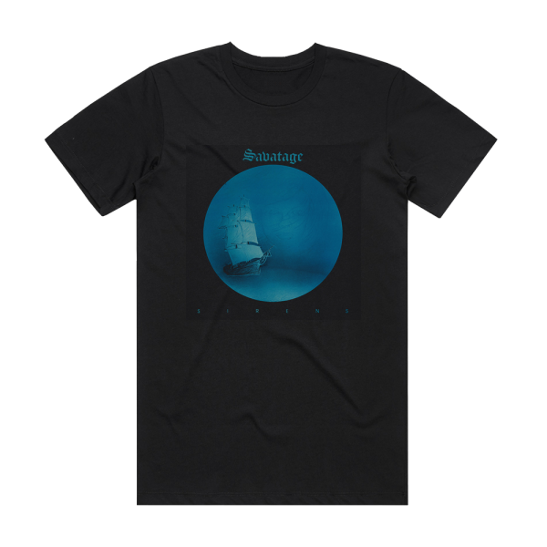 Savatage Sirens 1 Album Cover T-Shirt Black
