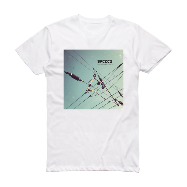 SPC ECO Sirens And Satellites Album Cover T-Shirt White