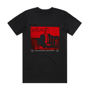 Skitliv Skandinavisk Misantropi Album Cover T-Shirt Black
