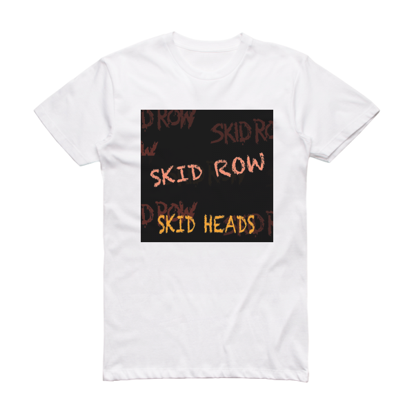 Skid Row Skid Heads Album Cover T-Shirt White